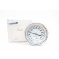 Wika Tg53 5In 1/2In 9In 0-250F Npt Bimetal Thermometer TG53